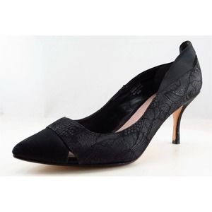 Glint Pumps, Classics‎ Black Fabric Women Shoes Size 8.5 Medium
